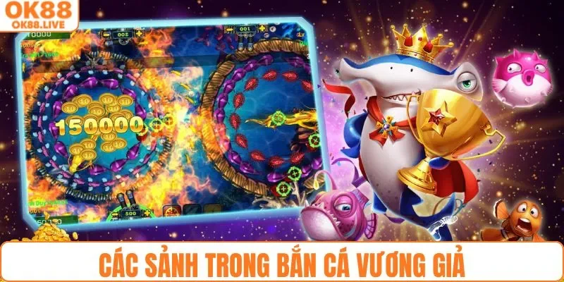 Các sảnh dành cho hội viên trong bắn cá Vương Giả