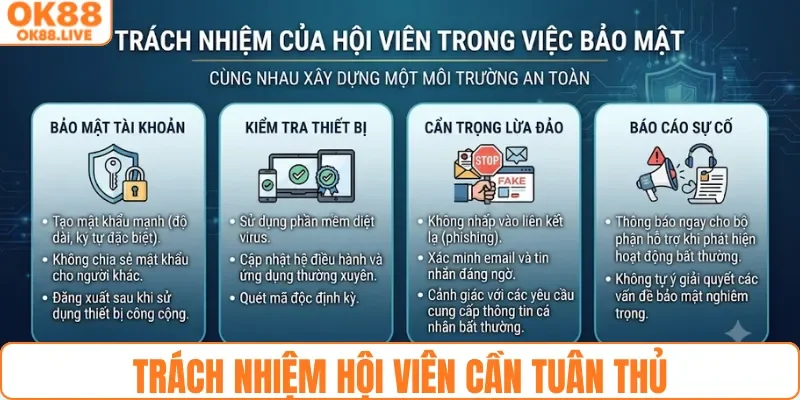 Trách nhiệm hội viên cần tuân thủ