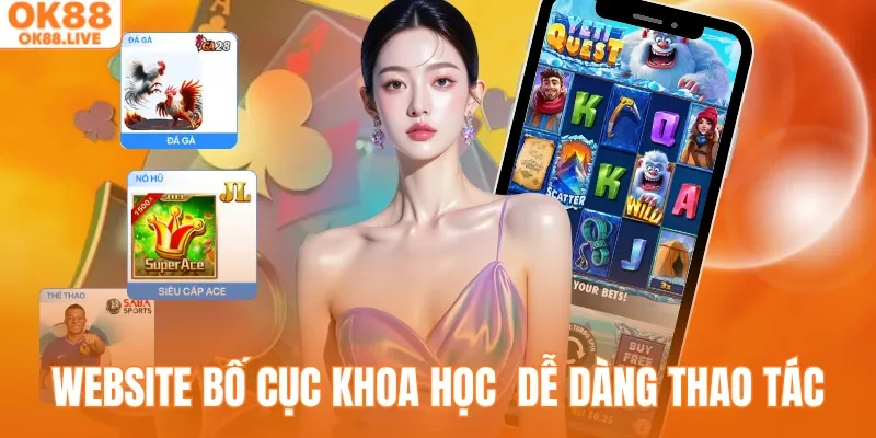 Website bố cục khoa học tân thủ dễ dàng thao tác